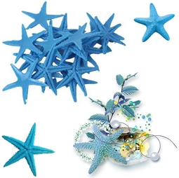 Resim Polyester Deniz Yıldızı Mavi 2 cm “100 Adet”